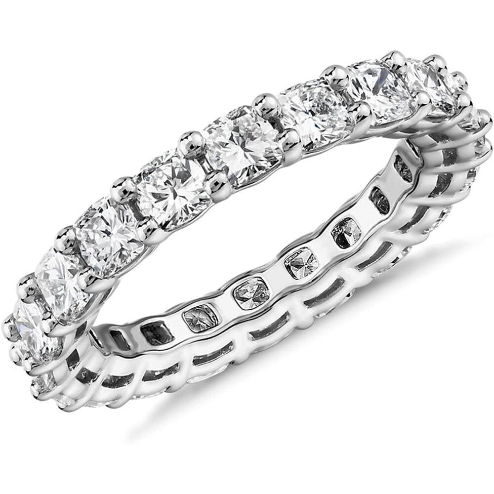 💫 Women White Cubic Zirconia Rings 14K Plated Love Stackable Stylish Jewelry